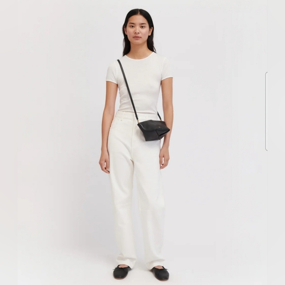 🆕️ 🖤Mansur Gavriel🖤 - Black Tulipano Compact Crossbody Bag - Picture 2 of 11